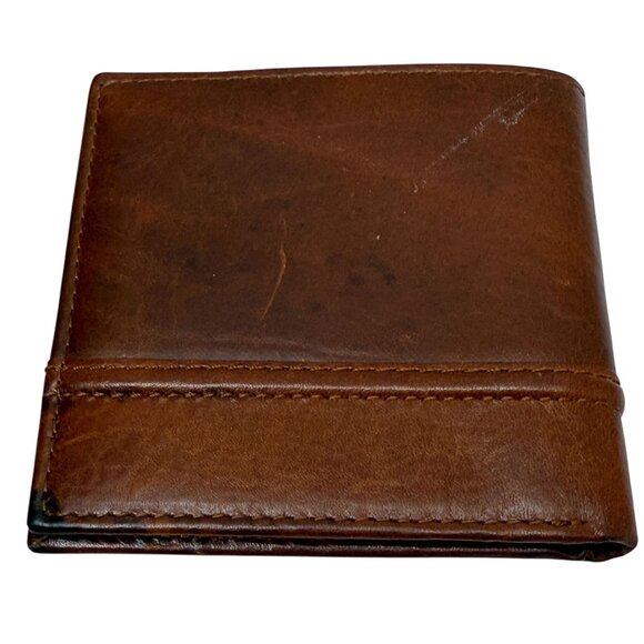 Tommy Hilfiger Mens Wallet Brown Leather RIFD Hipster Bi-Fold - Picture 7 of 11